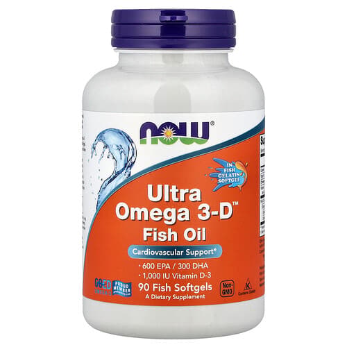 NOW Foods NOW Foods ウルトラ オメガ 3-D™ フィッシュオイル フィッシュソフトジェル90粒 パッケージ画像