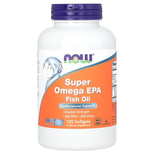 NOW Foods NOW Foods スーパーオメガ EPA フィッシュオイル ソフトジェル120粒 パッケージ画像