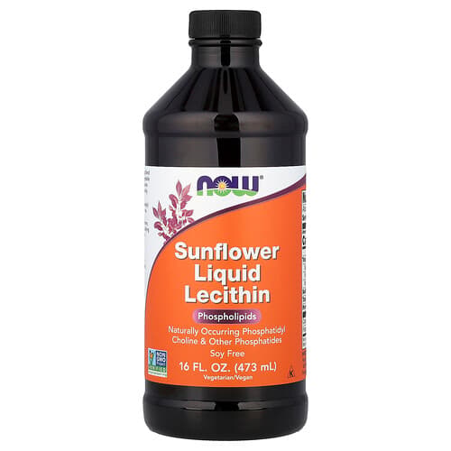 NOW Foods NOW Foods ヒマワリ液体レシチン 473ml（16 fl oz） パッケージ画像
