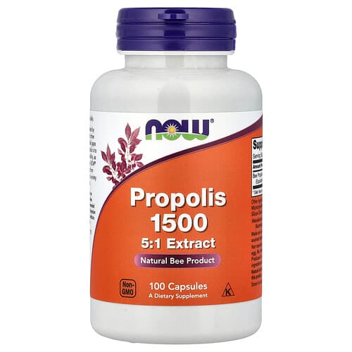 NOW Foods NOW Foods プロポリス 1500、300mg、100粒 パッケージ画像