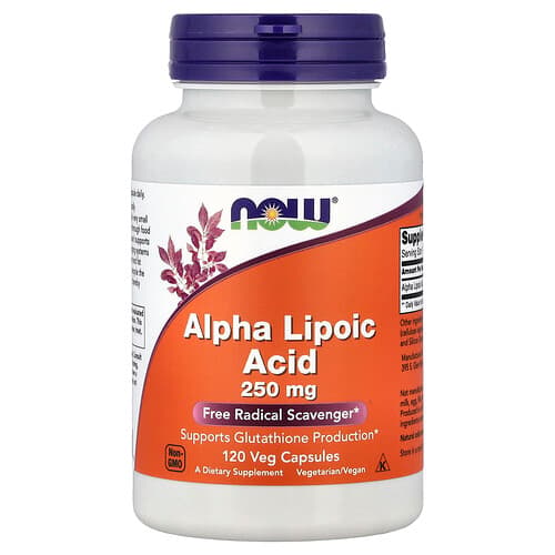 NOW Foods NOW Foods アルファリポ酸 250mg ベジカプセル120粒 パッケージ画像