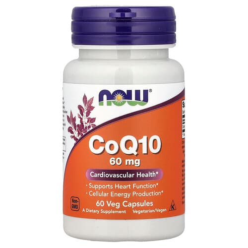 NOW Foods NOW Foods コエンザイムQ10 60mg ベジカプセル60粒 パッケージ画像