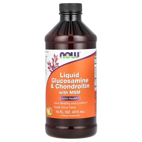 NOW Foods NOW Foods リキッド グルコサミン&コンドロイチン with MSM シトラス味 473ml パッケージ画像
