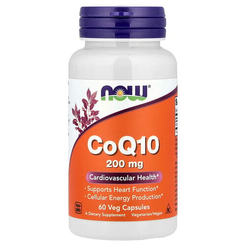 NOW Foods NOW Foods CoQ10 200mg ベジカプセル60粒 パッケージ画像