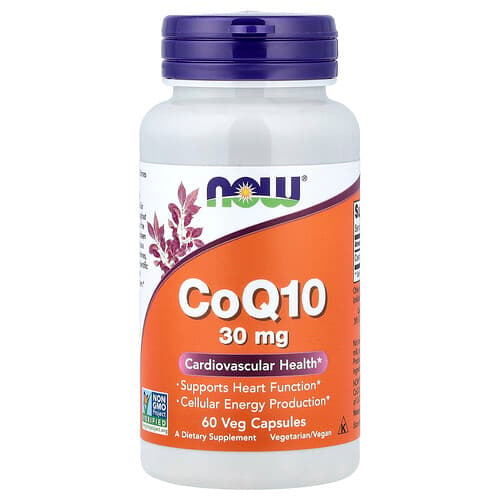NOW Foods NOW Foods CoQ10 30mg ベジカプセル60粒 パッケージ画像