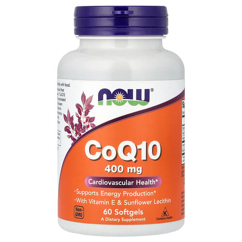NOW Foods NOW Foods CoQ10 60ソフトジェル パッケージ画像