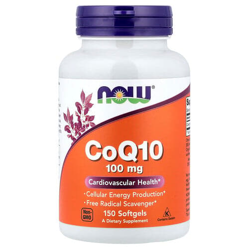 NOW Foods NOW Foods CoQ10 100mg ソフトジェル150粒 パッケージ画像