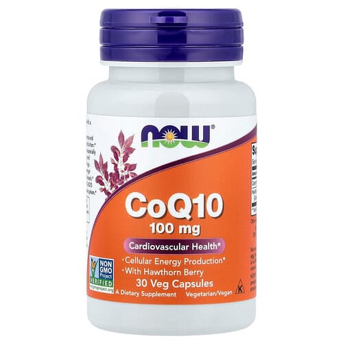 NOW Foods NOW Foods CoQ10 ウィズ ホーソーンベリー ベジカプセル30粒 パッケージ画像
