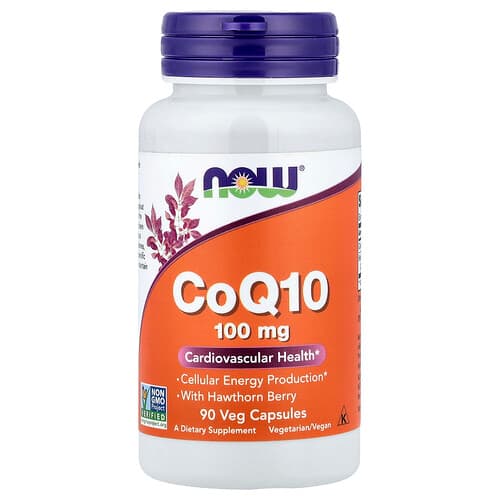 NOW Foods NOW Foods CoQ10 ウィズ ホーソーンベリー ベジカプセル90粒 パッケージ画像