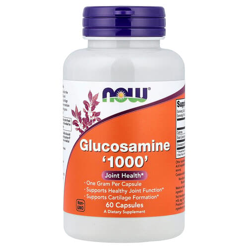 NOW Foods NOW Foods グルコサミン '1000' ベジカプセル60粒（1粒あたり1,000mg） パッケージ画像