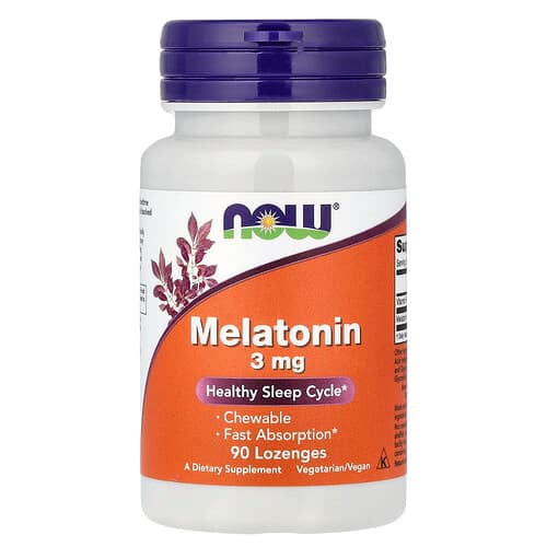 NOW Foods NOW Foods メラトニン 3mg ロゼンジ90粒 パッケージ画像