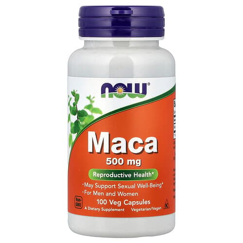 NOW Foods NOW Foods マカ 500mg ベジカプセル100粒 パッケージ画像