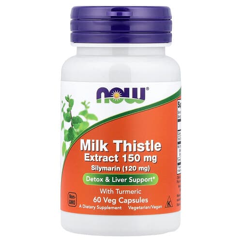 NOW Foods NOW Foods ミルクシスル エクストラクト ウィズ ターメリック ベジカプセル60粒 パッケージ画像