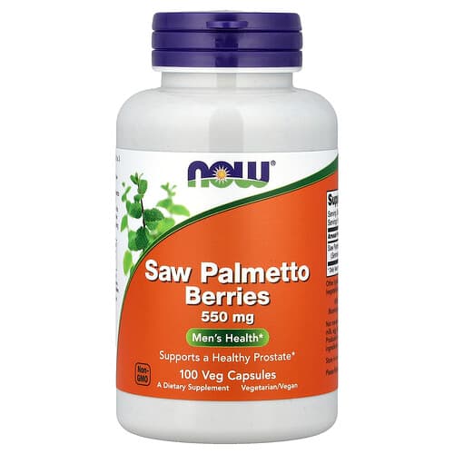 NOW Foods NOW Foods ソウ パルメット ベリー 550mg ベジカプセル100粒 パッケージ画像