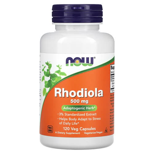 NOW Foods NOW Foods ロディオラ 500mg ベジカプセル120粒 パッケージ画像
