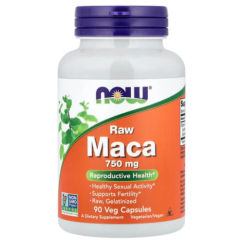 NOW Foods NOW Foods ロー マカ 750mg ベジカプセル90粒 パッケージ画像