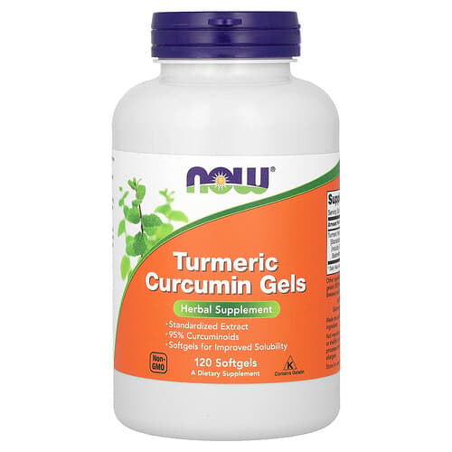 NOW Foods NOW Foods ウコン クルクミン ジェル 475mg ソフトジェル120粒 パッケージ画像