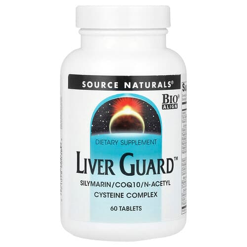 Source Naturals Source Naturals リバーガード™ シリマリン、CoQ10、N-アセチルシステイン コンプレックス タブレット60粒 パッケージ画像