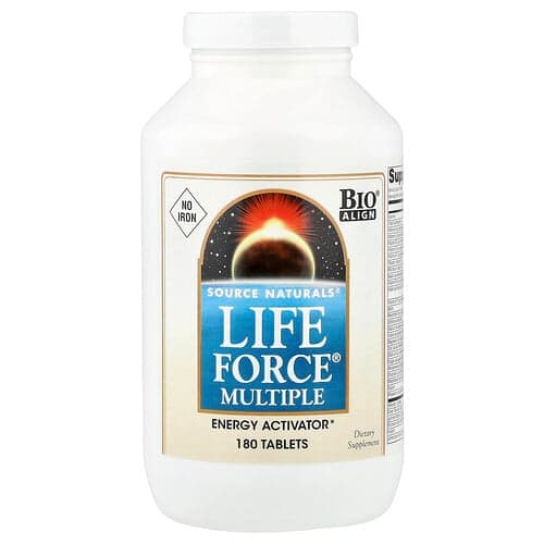 Source Naturals Source Naturals ライフフォース® マルチプル、ノーアイアン、180タブレット パッケージ画像