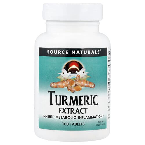 Source Naturals Source Naturals, ウコンエキス, 100タブレット パッケージ画像