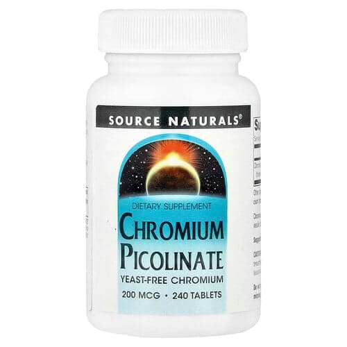 Source Naturals Source Naturals クロミウム ピコリネート 200mcg タブレット240粒 パッケージ画像