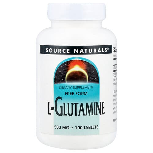 Source Naturals Source Naturals L-グルタミン 500mg タブレット100粒 パッケージ画像