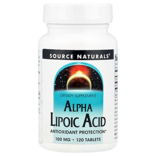 Source Naturals Source Naturals アルファリポ酸 100mg タブレット120粒 パッケージ画像