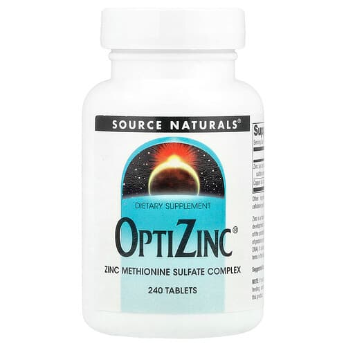 Source Naturals Source Naturals OptiZinc®、240タブレット パッケージ画像