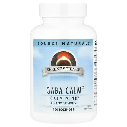 Source Naturals Source Naturals, Serene Science® GABA Calm®, オレンジ, ロゼンジ120粒 パッケージ画像
