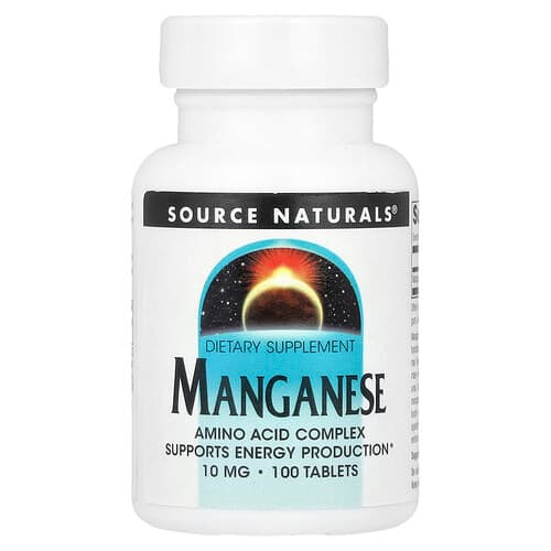 Source Naturals Source Naturals マンガン 10mg タブレット100粒 パッケージ画像