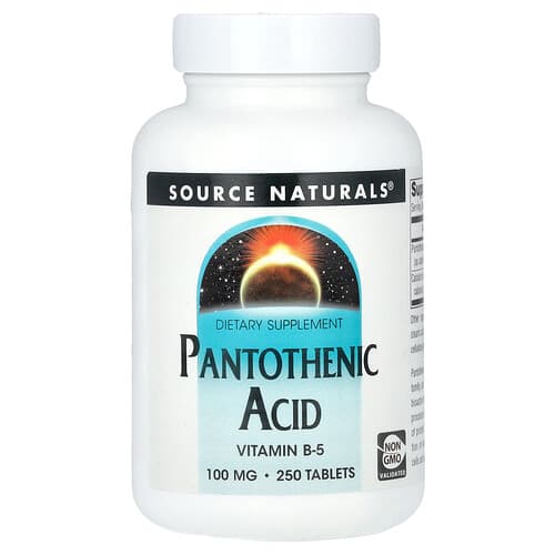 Source Naturals Source Naturals パントテン酸 250タブレット パッケージ画像