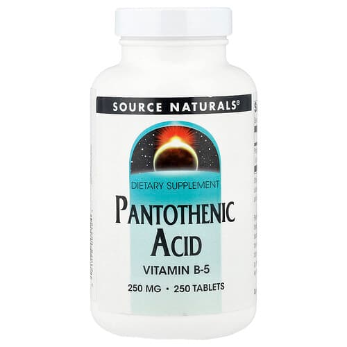 Source Naturals Source Naturals パントテン酸 250mg タブレット250粒 パッケージ画像
