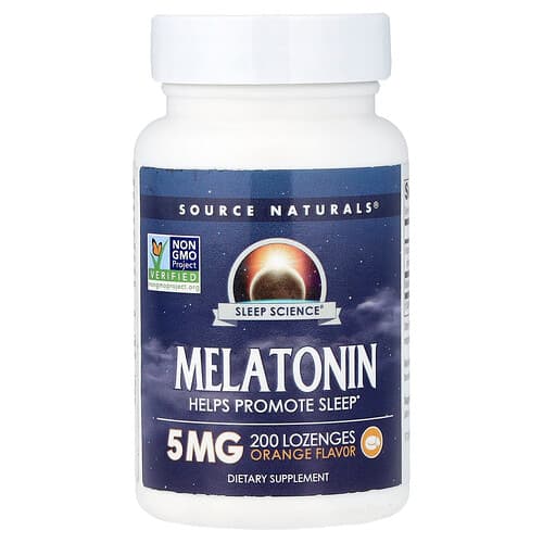 Source Naturals Source Naturals Sleep Science® メラトニン オレンジ味 200ロゼンジ パッケージ画像