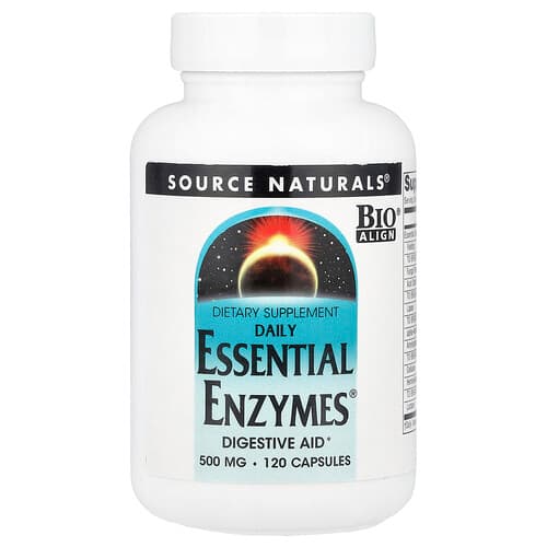 Source Naturals Source Naturals デイリー エッセンシャル エンザイムス® 500mg 120カプセル パッケージ画像