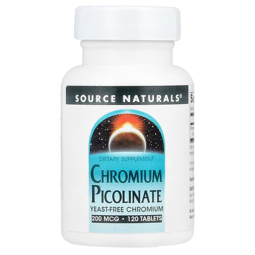Source Naturals Source Naturals クロミウムピコリネート 200mcg タブレット120粒 パッケージ画像