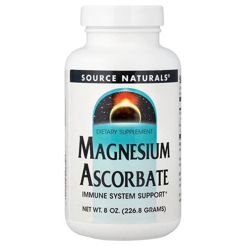 Source Naturals Source Naturals, マグネシウム アスコルベート, 226.8g(8oz) パッケージ画像