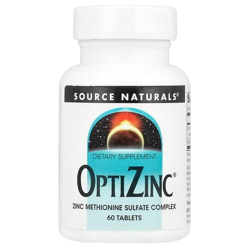 Source Naturals Source Naturals OptiZinc® 60タブレット パッケージ画像