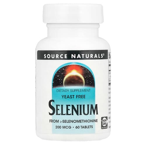 Source Naturals Source Naturals セレニウム 200mcg タブレット60粒(酵母フリー) パッケージ画像