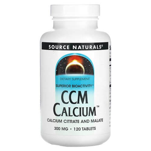 Source Naturals Source Naturals CCM カルシウム 300mg 120タブレット パッケージ画像