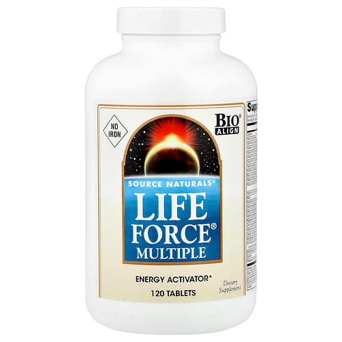 Source Naturals Source Naturals, Life Force Multiple®(アイアンフリー)、120タブレット パッケージ画像