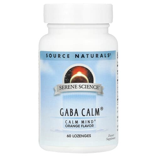 Source Naturals Source Naturals, Serene Science®, GABA Calm®, オレンジ味, ロゼンジ60粒 パッケージ画像