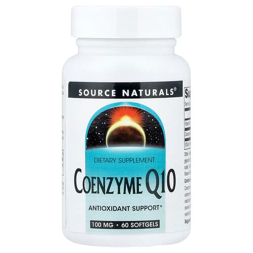 Source Naturals Source Naturals, コエンザイムQ10, 60ソフトジェル パッケージ画像