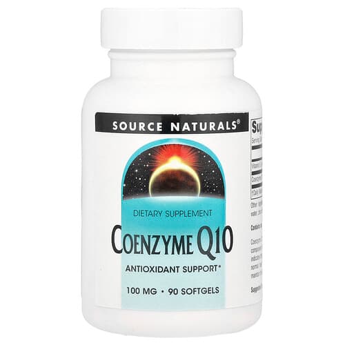 Source Naturals Source Naturals コエンザイムQ10 100mg ソフトジェル90粒 パッケージ画像