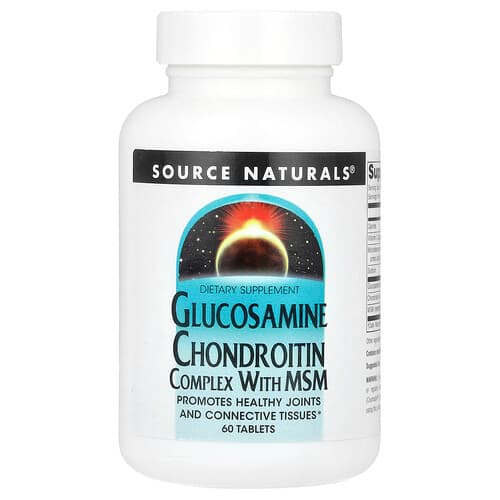 Source Naturals Source Naturals グルコサミン コンドロイチン コンプレックス With MSM タブレット60粒 パッケージ画像