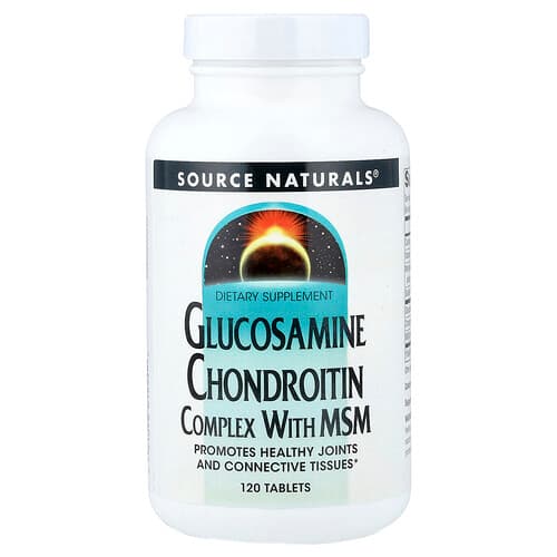 Source Naturals Source Naturals グルコサミン コンドロイチン コンプレックス ウィズ MSM タブレット120粒 パッケージ画像