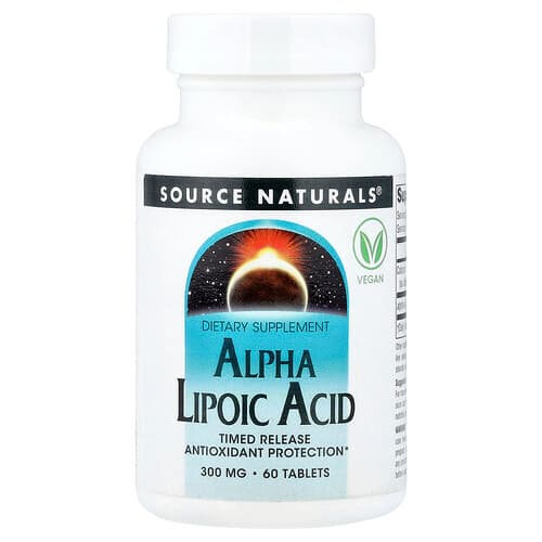 Source Naturals Source Naturals アルファリポ酸 タイムドリリース 60タブレット パッケージ画像