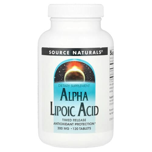 Source Naturals Source Naturals アルファリポ酸 タイムリリース 120タブレット パッケージ画像