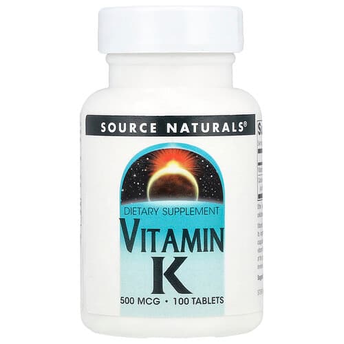 Source Naturals Source Naturals ビタミンK 100タブレット パッケージ画像