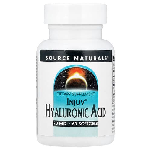 Source Naturals Source Naturals, Injuv ヒアルロン酸, ソフトジェル60粒 パッケージ画像