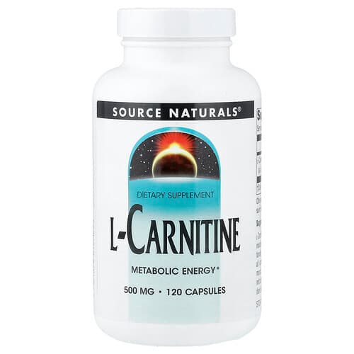 Source Naturals Source Naturals L-カルニチン 500mg カプセル120粒 パッケージ画像